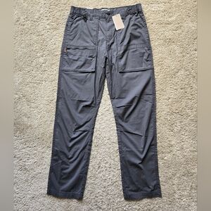 Signature Levis Strauss utility hiking pants gray lightweight mens 34×34